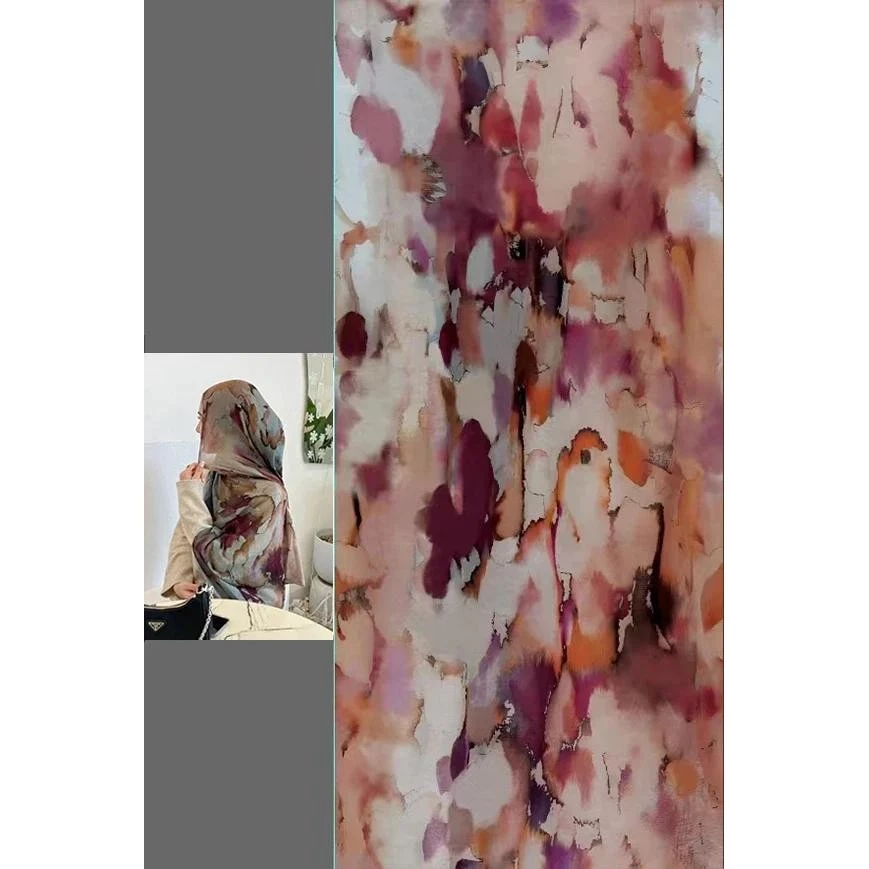 Watercolour Floral Printed Shawls